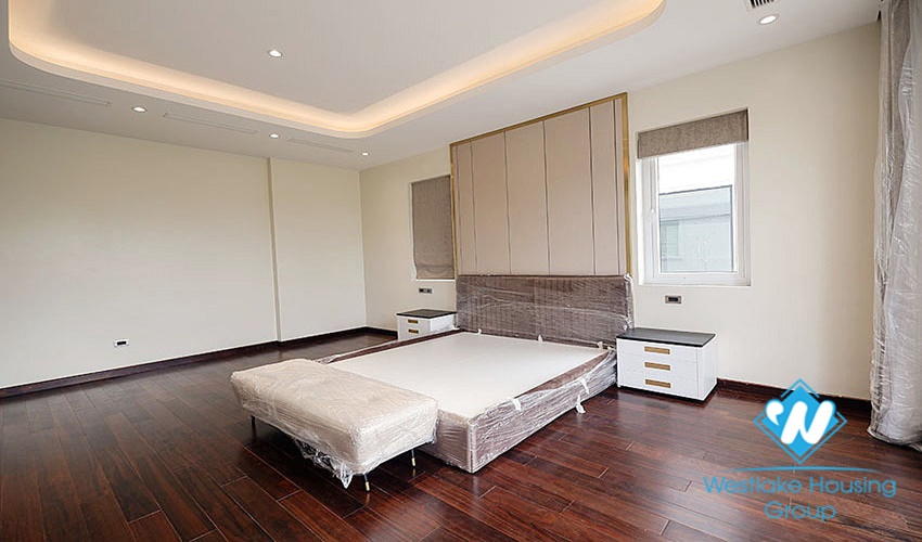 New villa with large campus with green garden for rent ciputra Hanoi